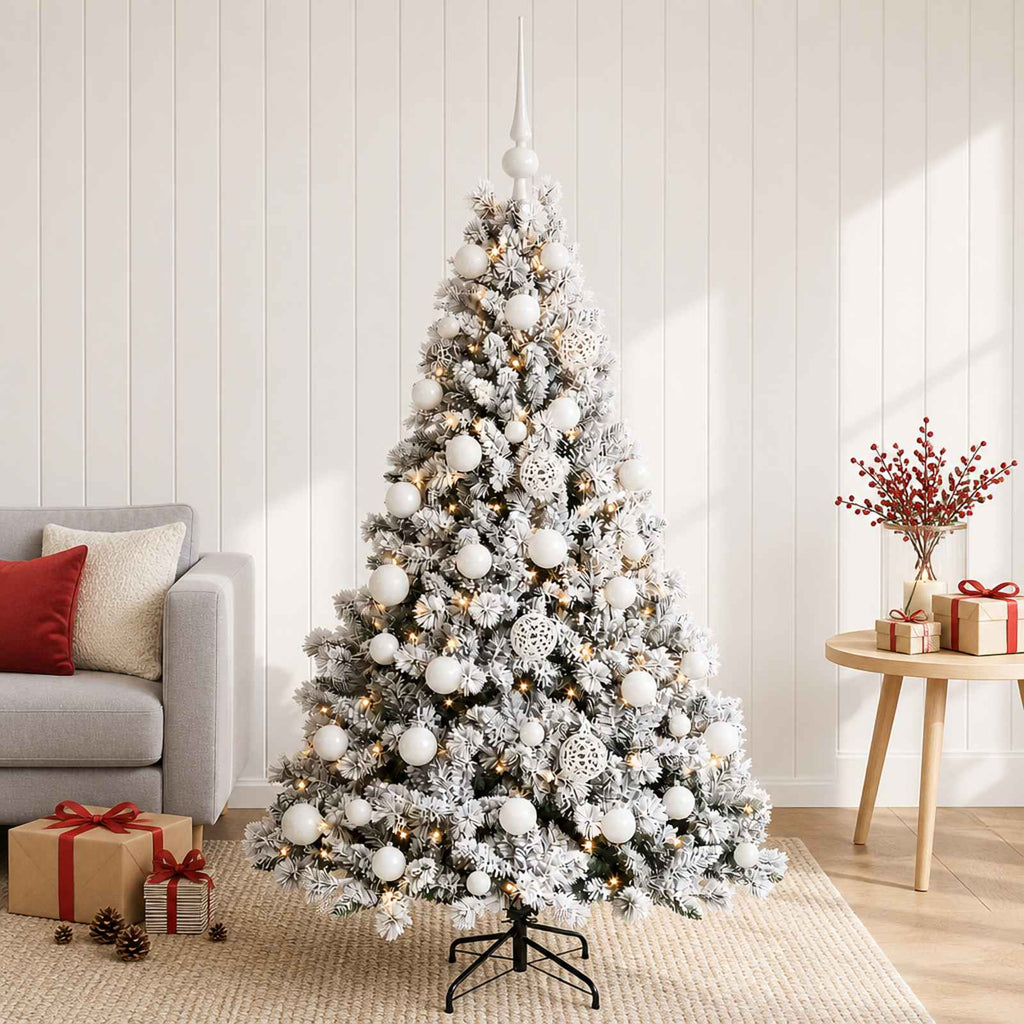 vidaXL Sztuczna choinka z bombkami 120 cm 150 LED Ciepła biel