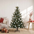 vidaXL Sztuczna choinka z bombką 120 cm 150 LED Ciepła biel