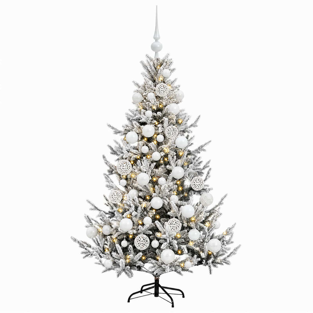 vidaXL Sztuczna choinka z bombką 150 cm 150 LED Ciepła biel