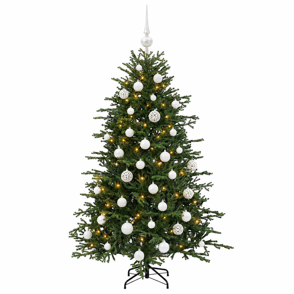vidaXL Sztuczna choinka z bombką 150 cm 150 LED Ciepła biel
