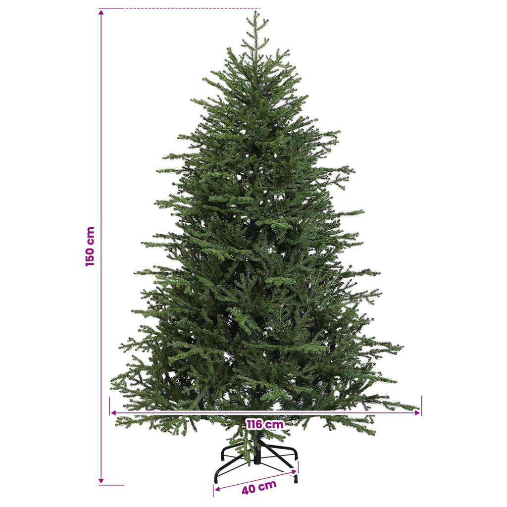 vidaXL Sztuczna choinka z bombką 150 cm 150 LED Ciepła biel