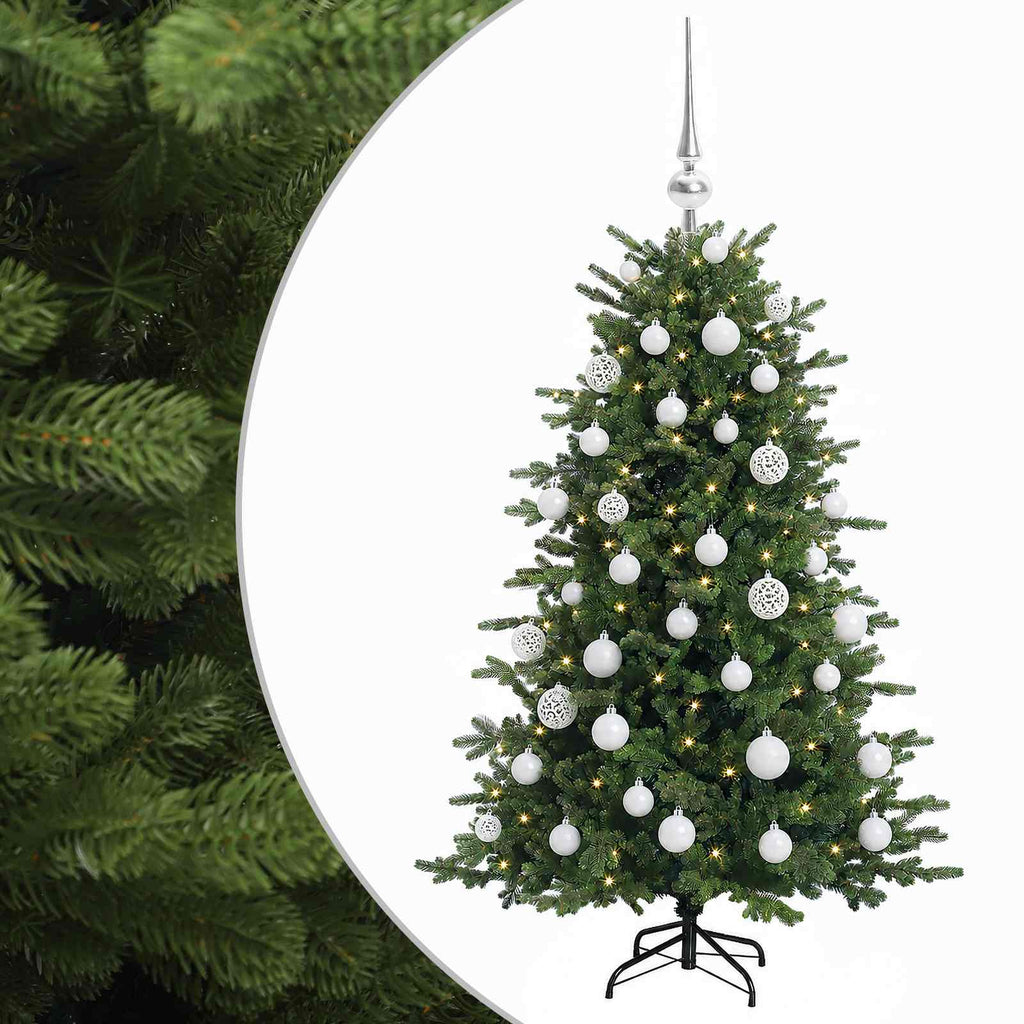 vidaXL Sztuczna choinka z bombką 150 cm 150 LED Ciepła biel