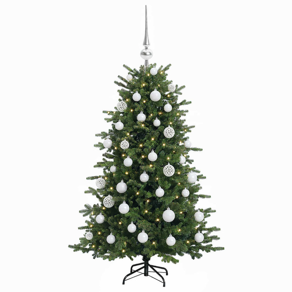 vidaXL Sztuczna choinka z bombką 150 cm 150 LED Ciepła biel
