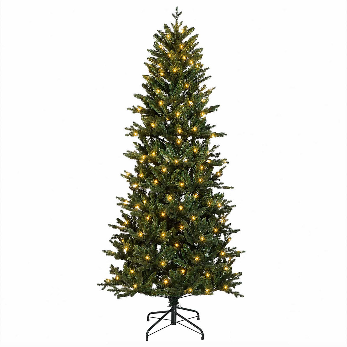 vidaXL Sztuczna choinka z zawiasami 210 cm 300 LED Ciepła biel