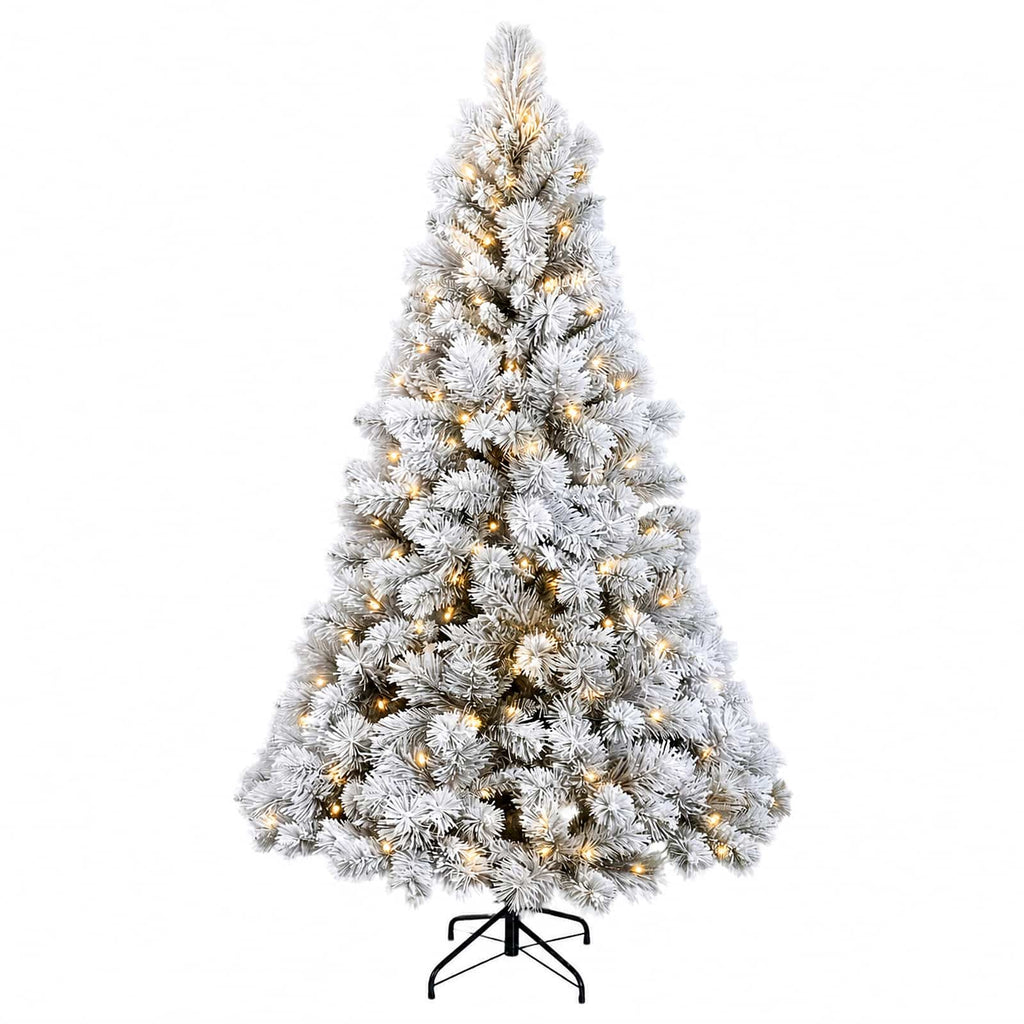 vidaXL Sztuczna choinka z zawiasami 240 cm 300 LED Ciepła biel