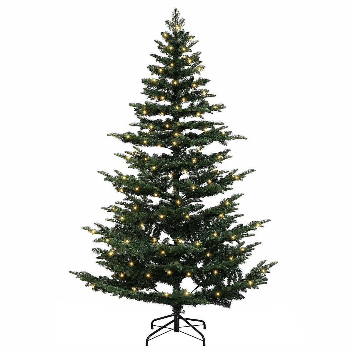 vidaXL Sztuczna choinka z zawiasami 180 cm 300 LED Ciepła biel