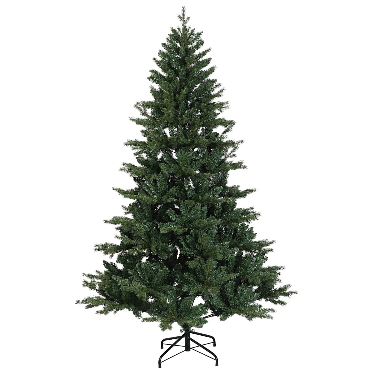 vidaXL Sztuczna choinka z zawiasami 210 cm 300 LED Ciepła biel