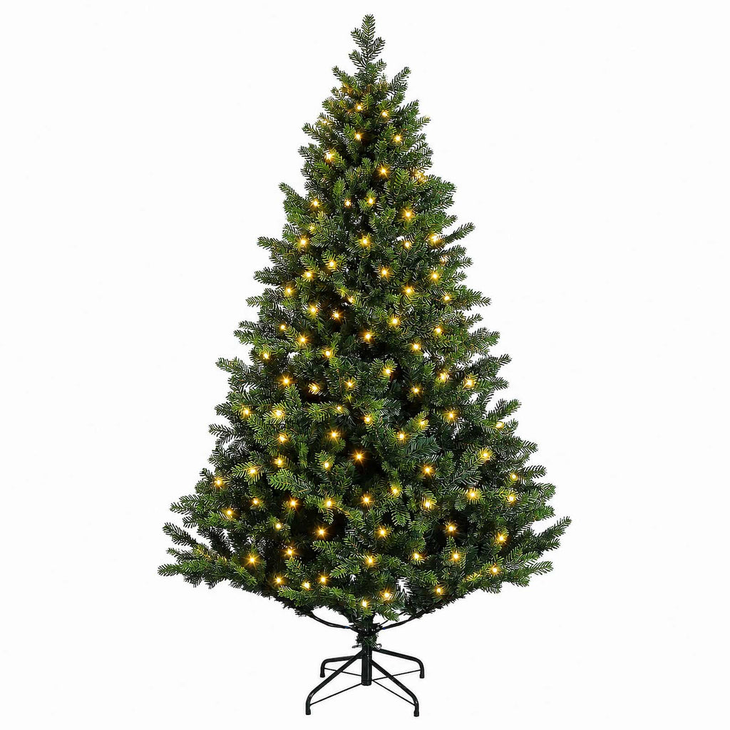 vidaXL Sztuczna choinka z zawiasami 240 cm 300 LED Ciepła biel