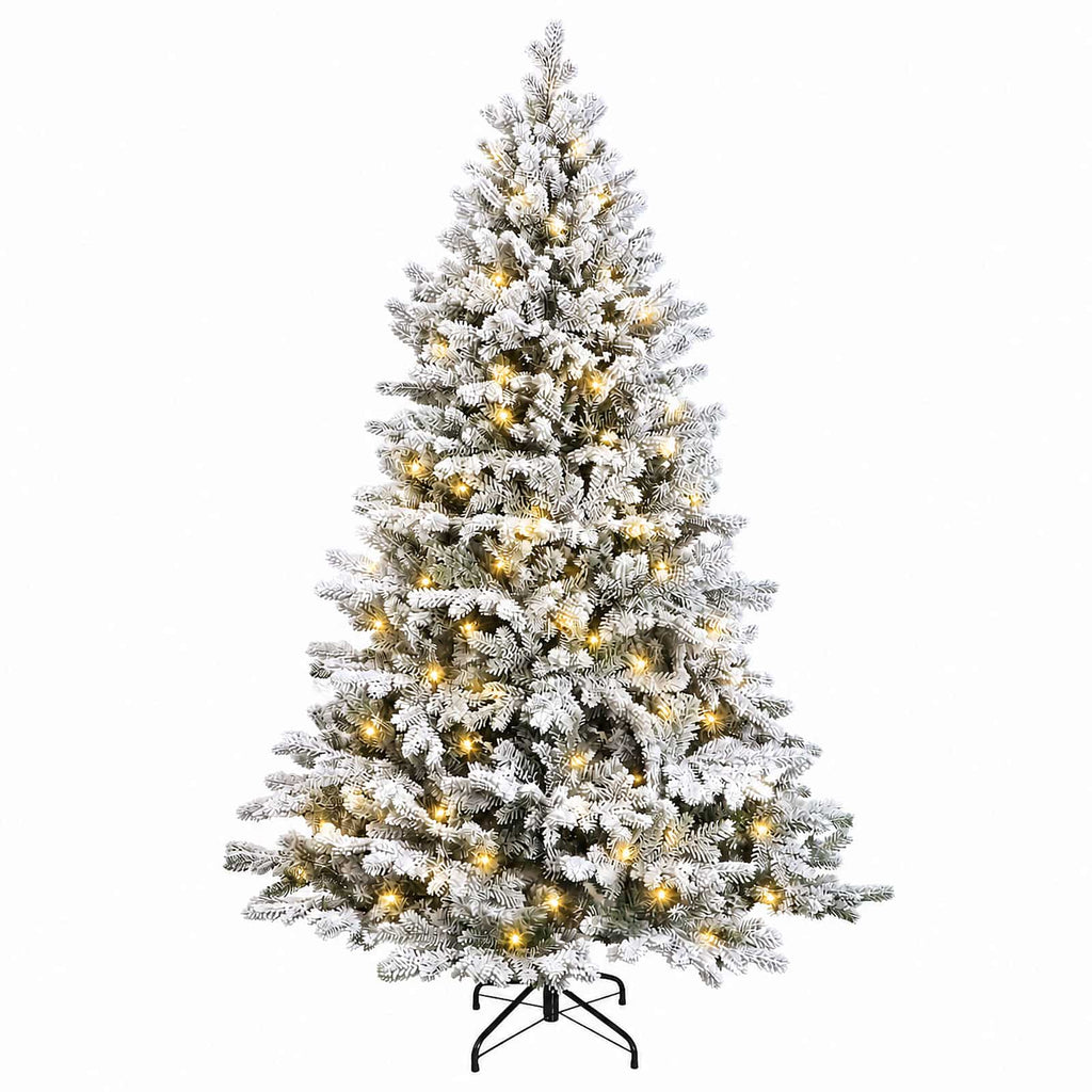 vidaXL Sztuczna choinka z zawiasami 210 cm 300 LED Ciepła biel