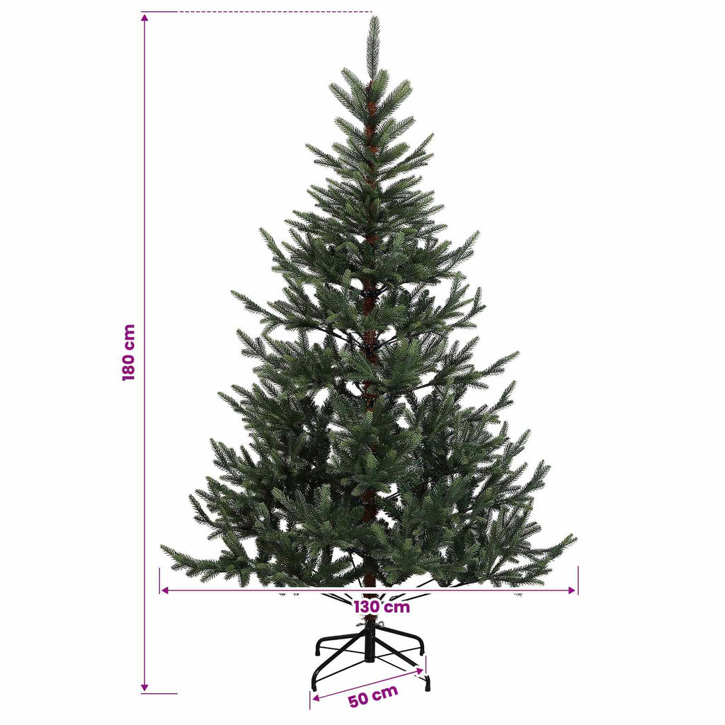 vidaXL Sztuczna choinka z zawiasami 180 cm 300 LED Ciepła biel