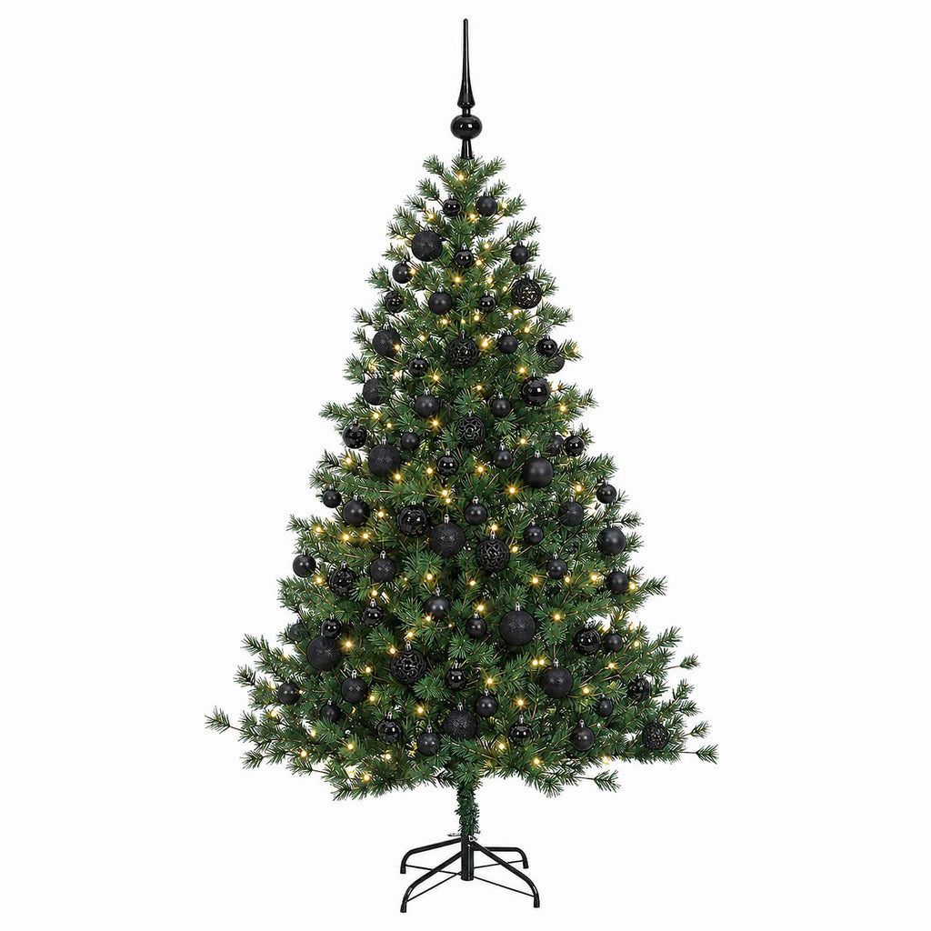 vidaXL Sztuczna choinka z bombką 240 cm 300 LED Ciepła biel