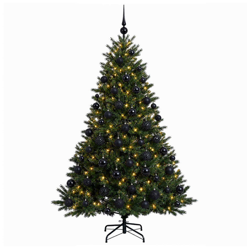 vidaXL Sztuczna choinka z bombką 180 cm 300 LED Ciepła biel