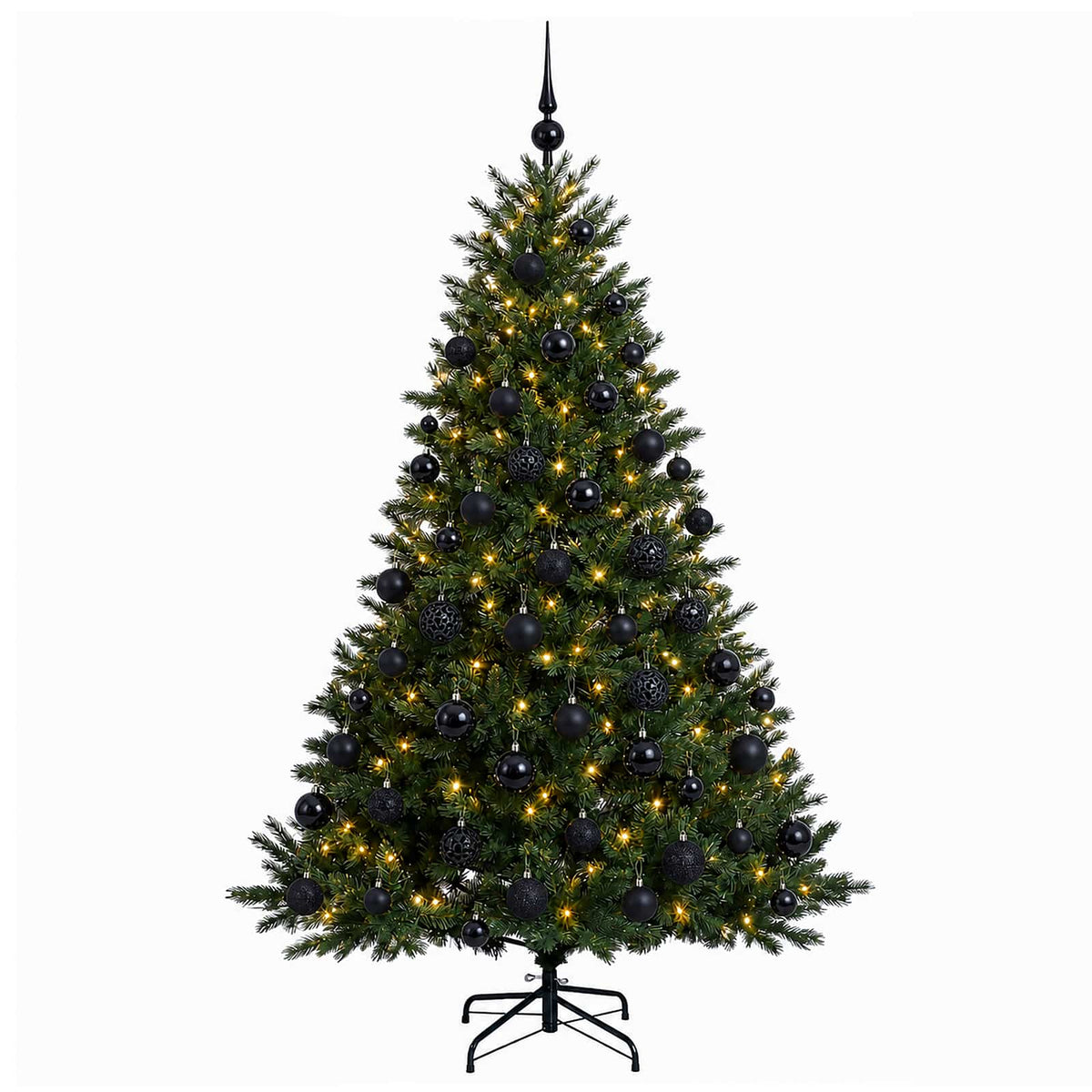 vidaXL Sztuczna choinka z bombką 240 cm 300 LED Ciepła biel