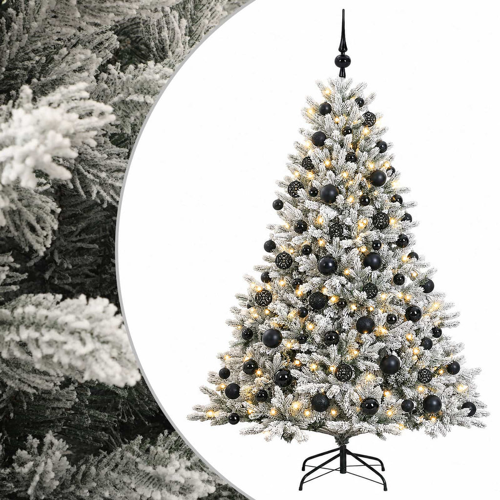 vidaXL Sztuczna choinka z bombką 240 cm 300 LED Ciepła biel