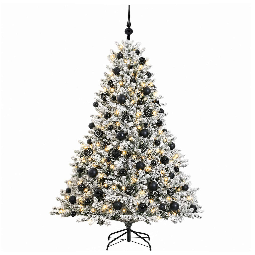 vidaXL Sztuczna choinka z bombką 240 cm 300 LED Ciepła biel