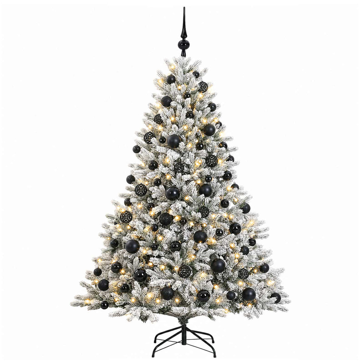 vidaXL Sztuczna choinka z bombką 240 cm 300 LED Ciepła biel