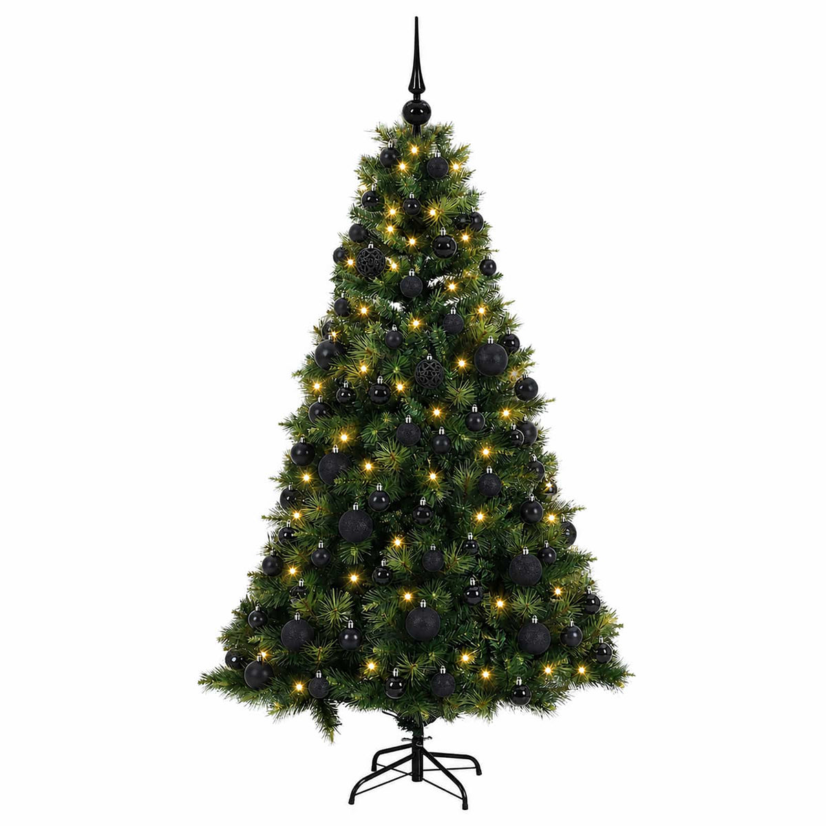 vidaXL Sztuczna choinka z bombką 180 cm 300 LED Ciepła biel