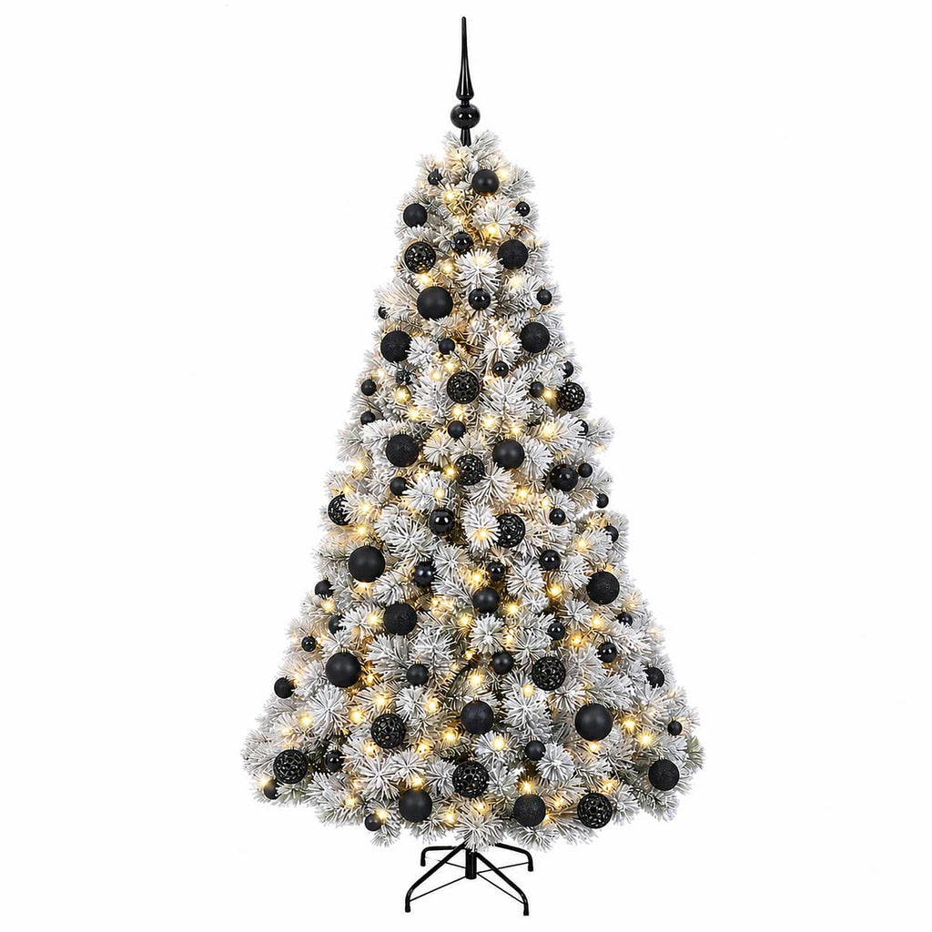 vidaXL Sztuczna choinka z bombką 180 cm 300 LED Ciepła biel