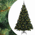 vidaXL Sztuczna choinka z bombkami 240 cm 300 LED Ciepła biel