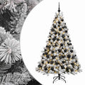 vidaXL Sztuczna choinka z bombkami 180 cm 300 LED Ciepła biel
