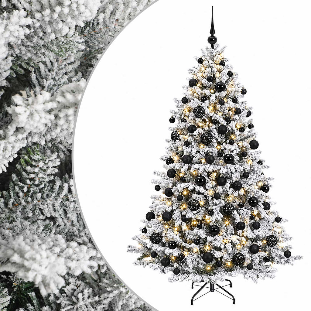 vidaXL Sztuczna choinka z bombką 180 cm 300 LED Ciepła biel