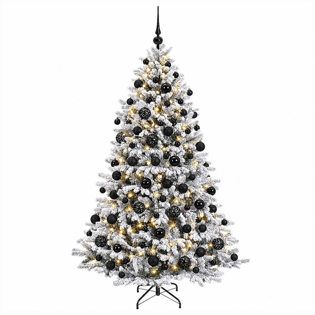 vidaXL Sztuczna choinka z bombką 180 cm 300 LED Ciepła biel