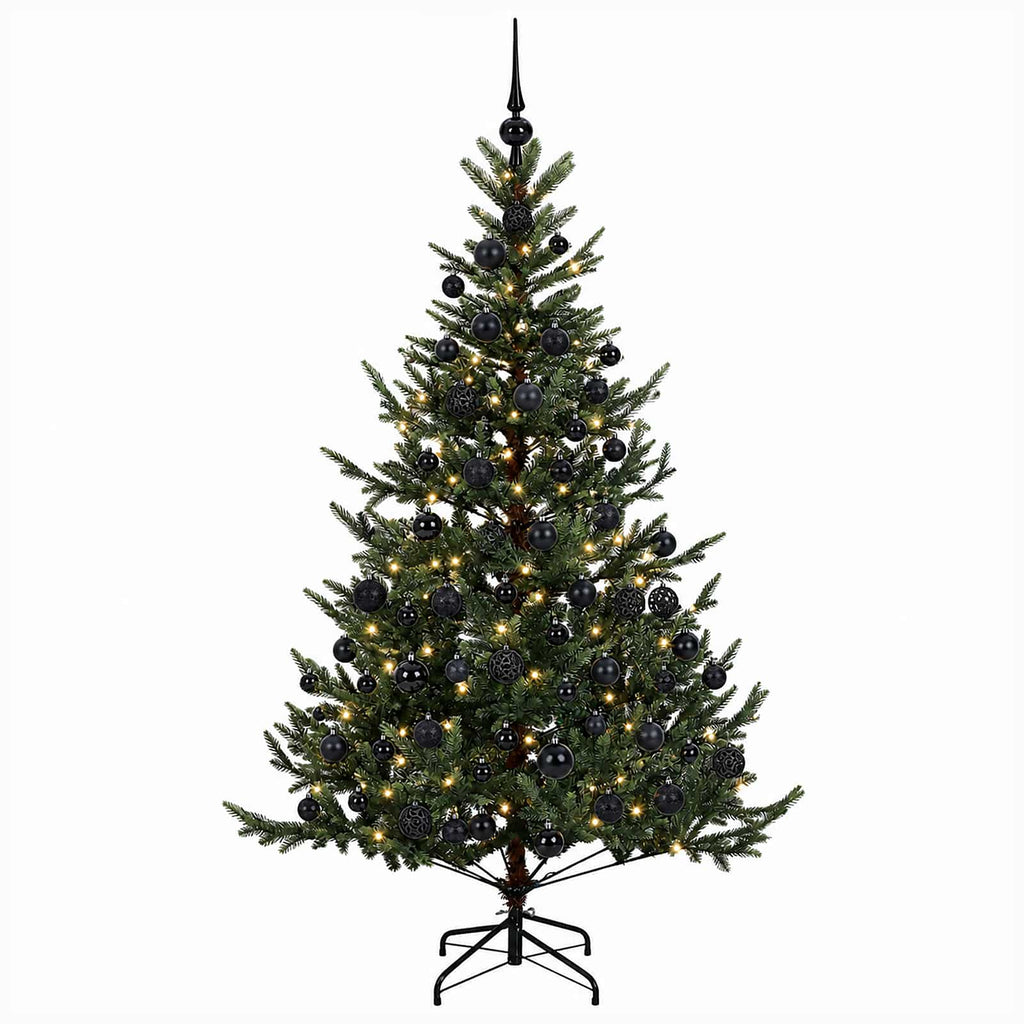 vidaXL Sztuczna choinka z bombką 180 cm 300 LED Ciepła biel