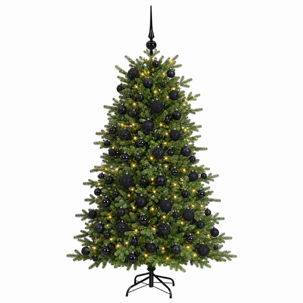 vidaXL Sztuczna choinka z bombką 180 cm 300 LED Ciepła biel
