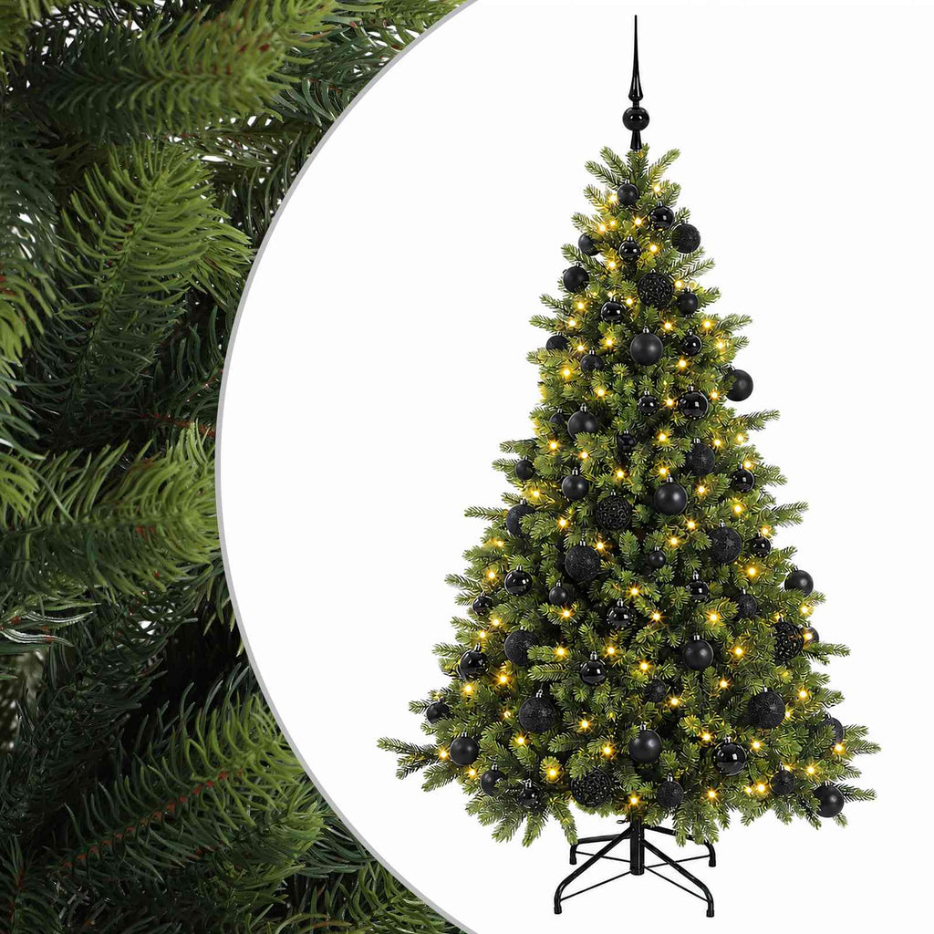 vidaXL Sztuczna choinka z bombką 240 cm 300 LED Ciepła biel