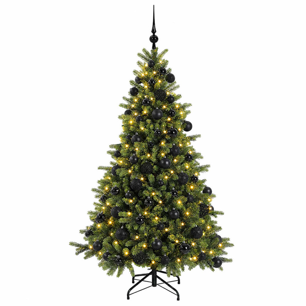 vidaXL Sztuczna choinka z bombką 240 cm 300 LED Ciepła biel