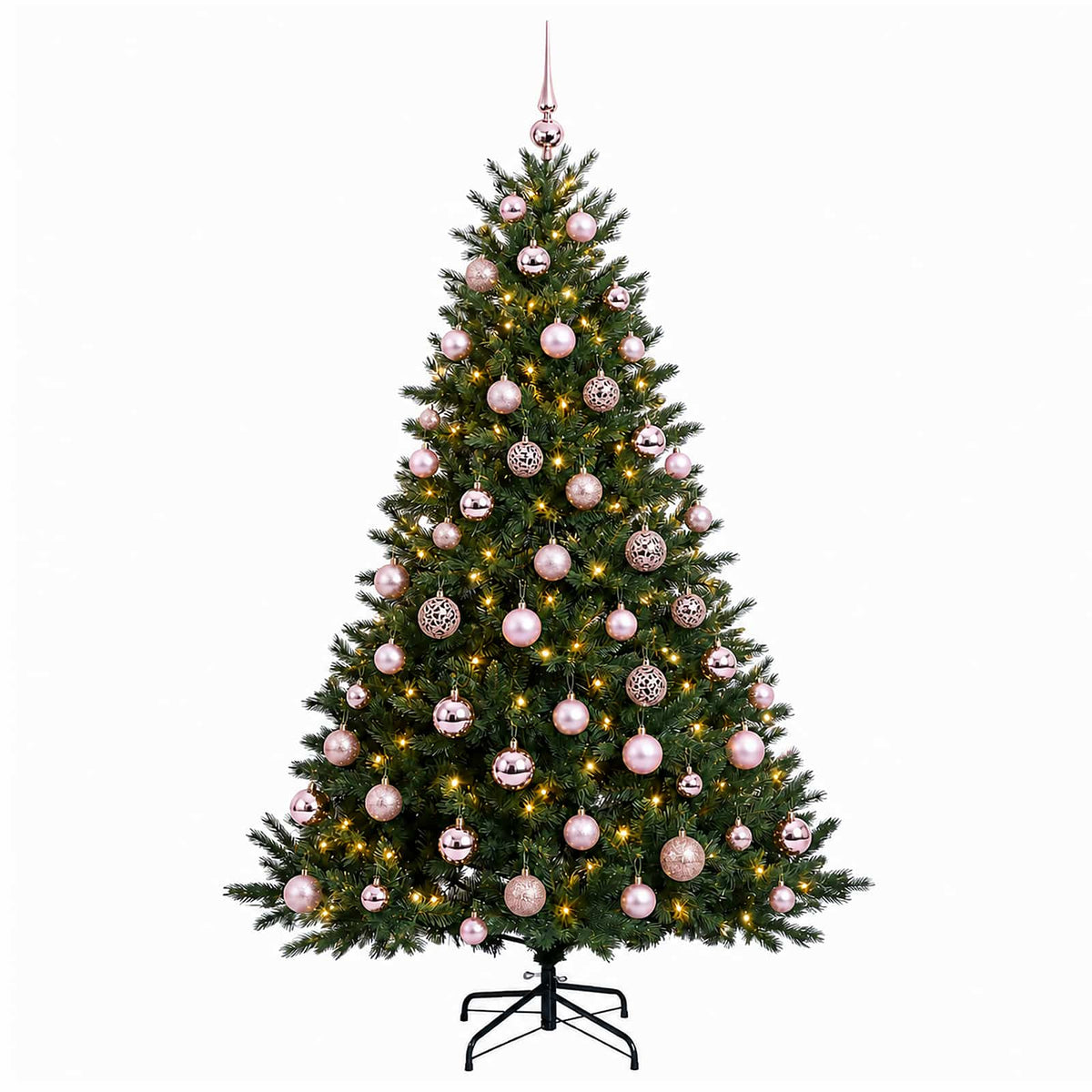 vidaXL Sztuczna choinka z bombką 240 cm 300 LED Ciepła biel
