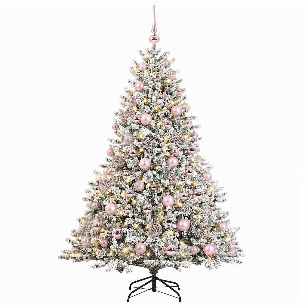 vidaXL Sztuczna choinka z bombką 240 cm 300 LED Ciepła biel