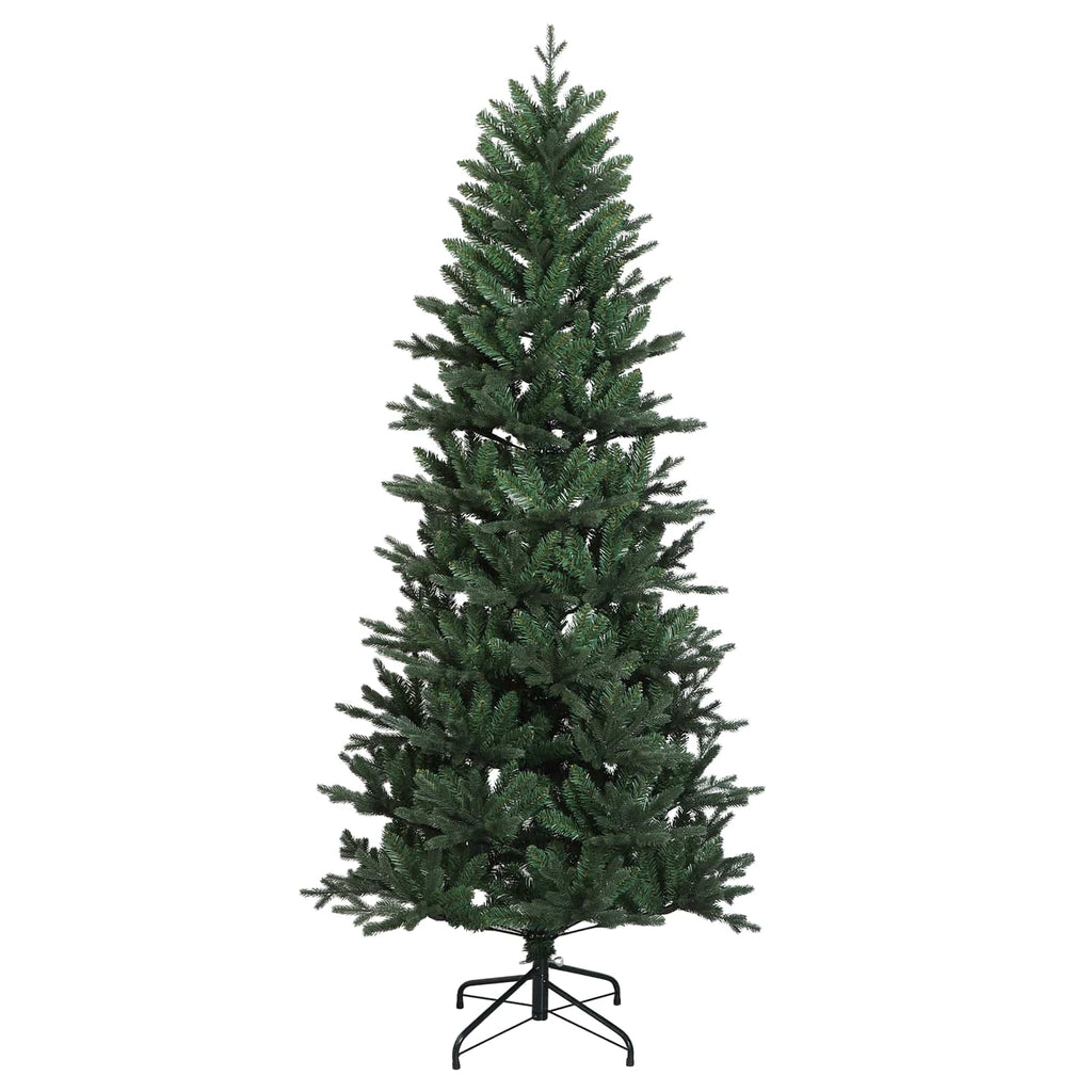 vidaXL Sztuczna choinka z bombką 180 cm 300 LED Ciepła biel PVC i PE