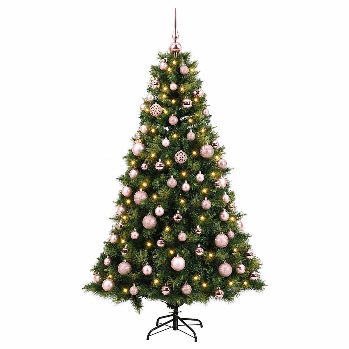 vidaXL Sztuczna choinka z bombką 180 cm 300 LED Ciepła biel