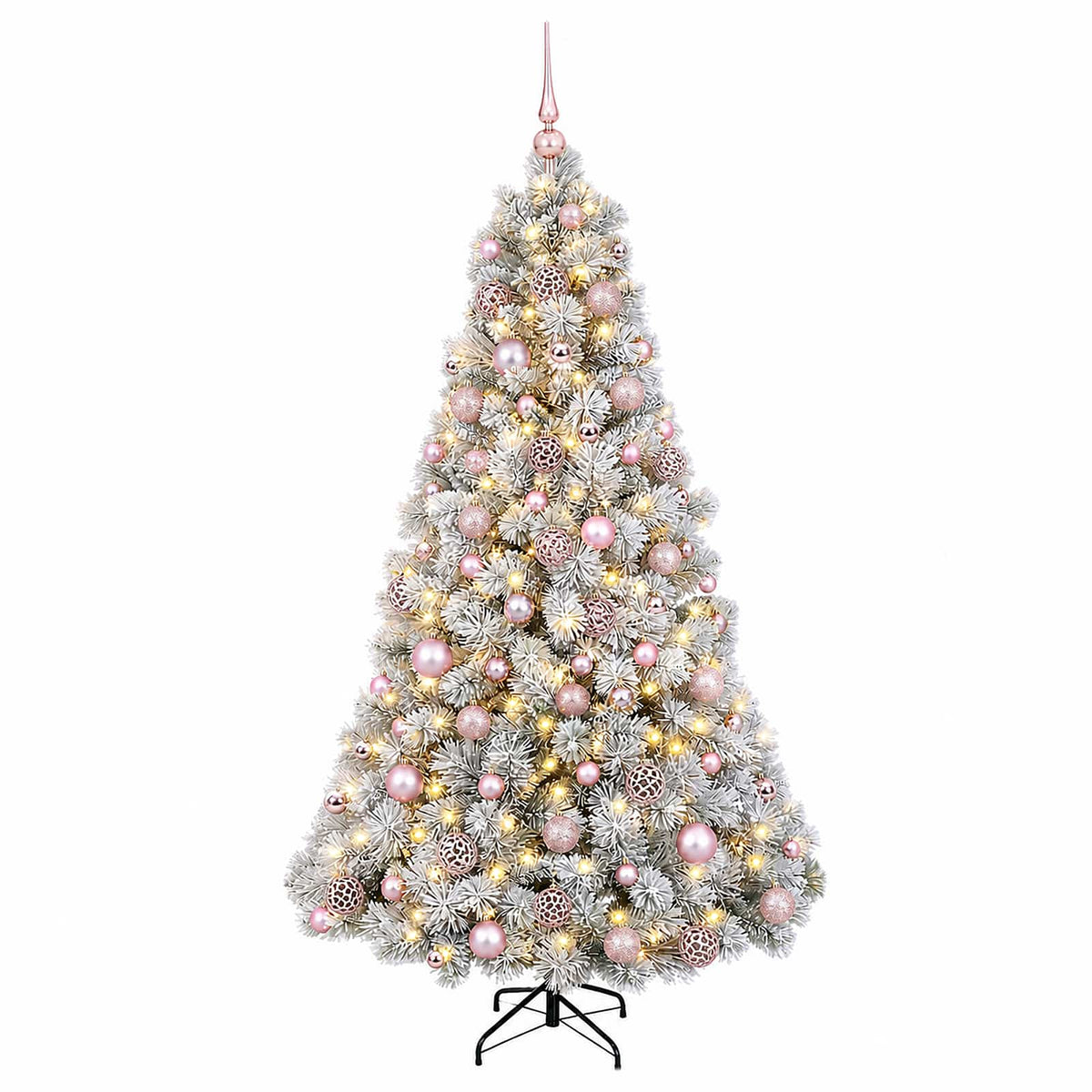 vidaXL Sztuczna choinka z bombką 180 cm 300 LED Ciepła biel