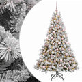 vidaXL Sztuczna choinka z bombkami 240 cm 300 LED Ciepła biel
