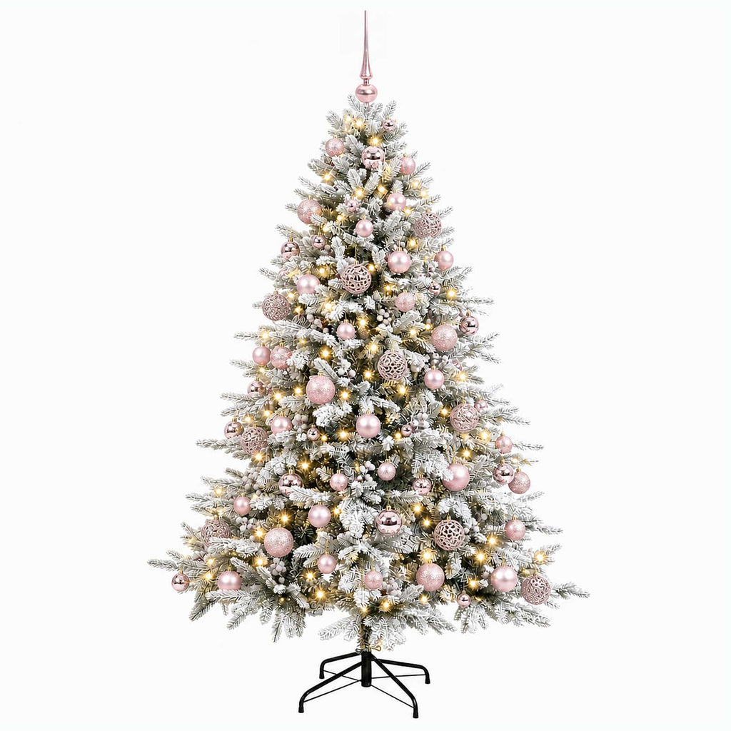 vidaXL Sztuczna choinka z bombką 180 cm 300 LED Ciepła biel