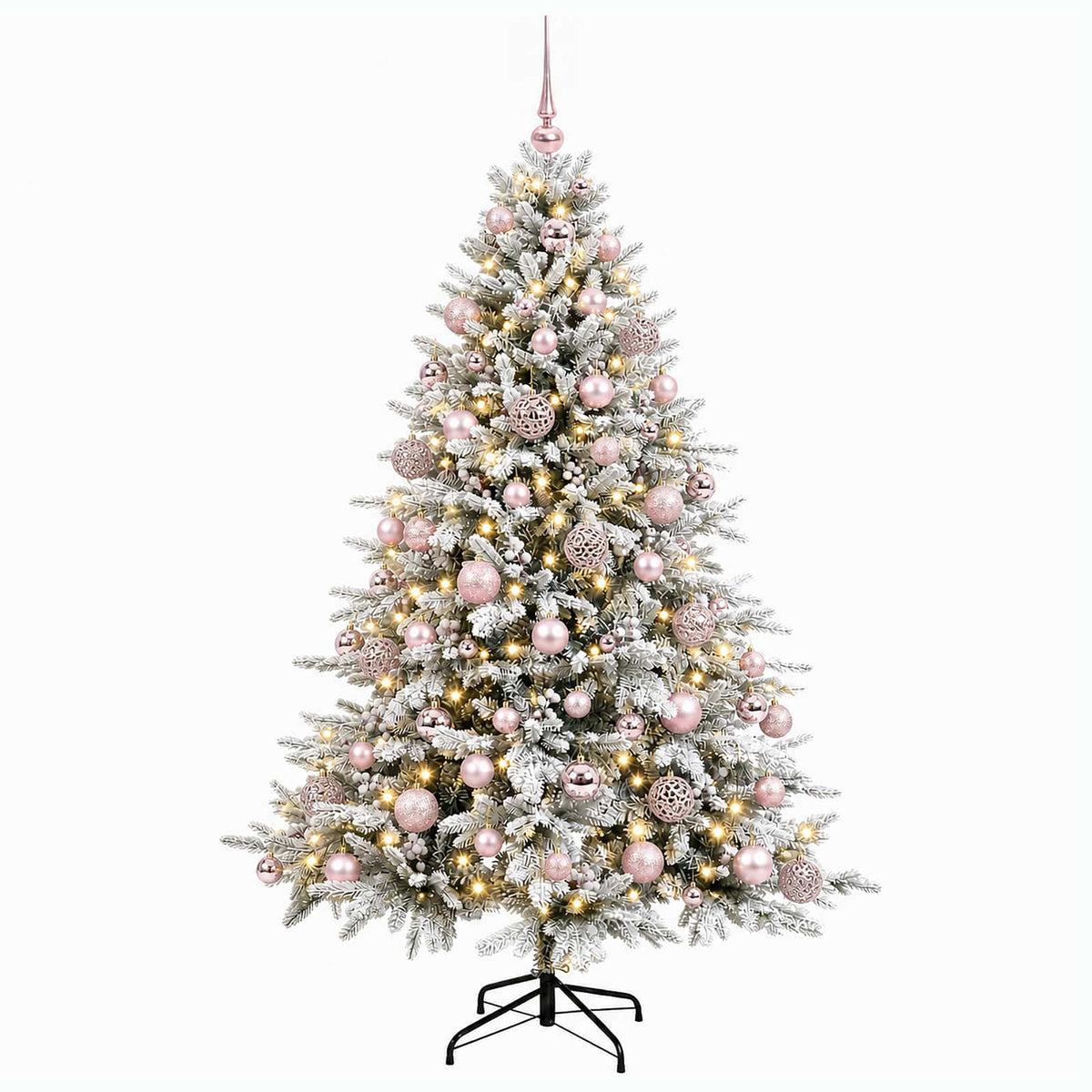 vidaXL Sztuczna choinka z bombką 180 cm 300 LED Ciepła biel