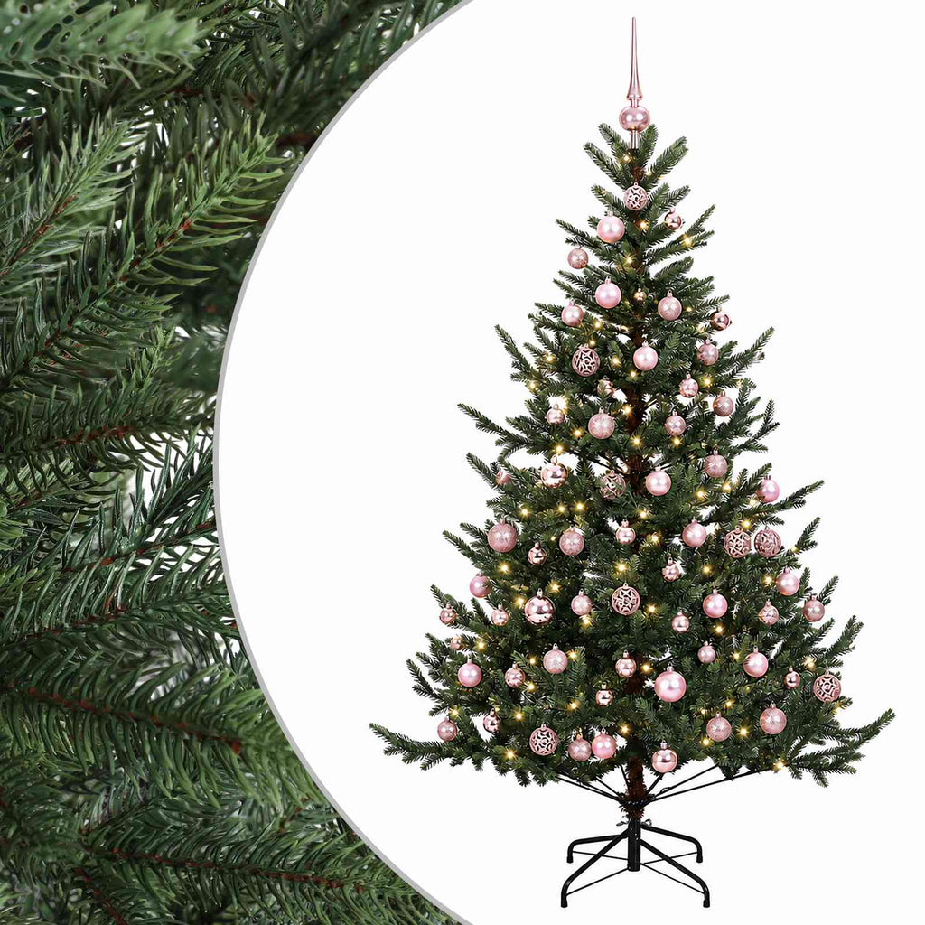 vidaXL Sztuczna choinka z bombką 240 cm 300 LED Ciepła biel