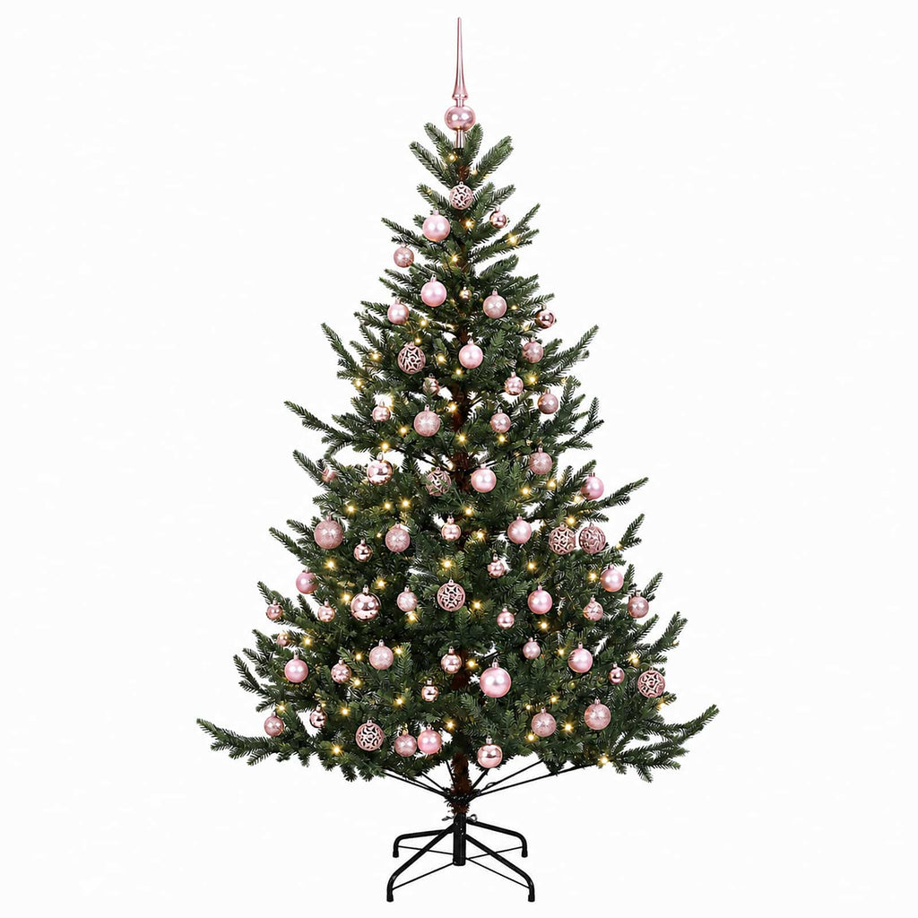 vidaXL Sztuczna choinka z bombką 240 cm 300 LED Ciepła biel