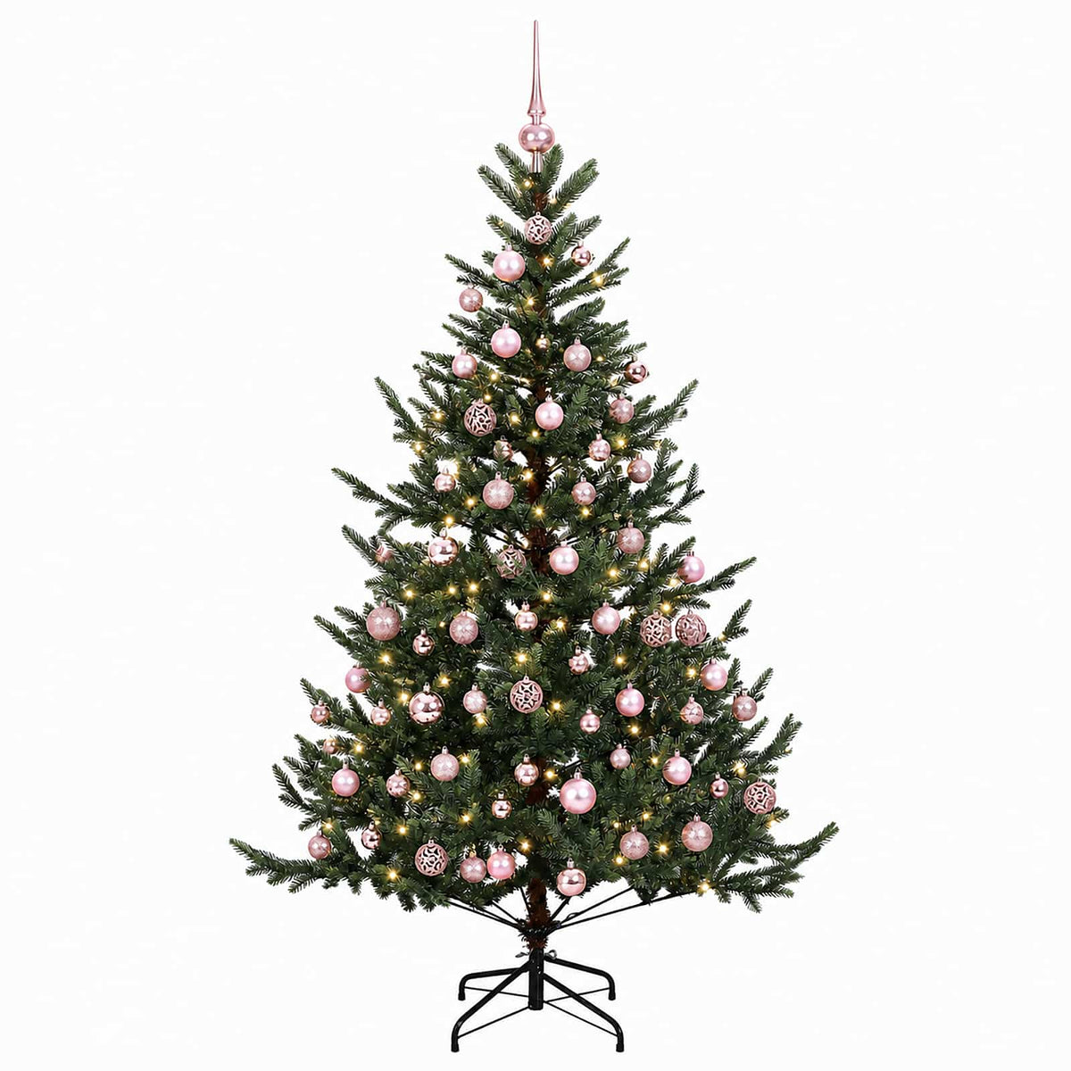 vidaXL Sztuczna choinka z bombką 240 cm 300 LED Ciepła biel