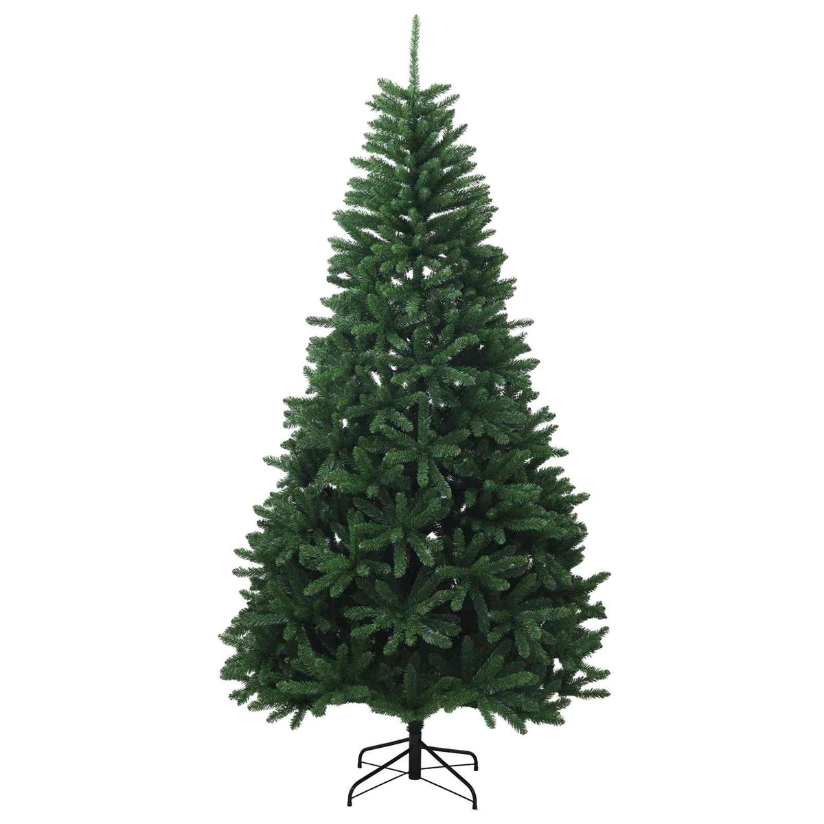 vidaXL Sztuczna choinka, średniozielona, z bombkami 240 cm 300 LED