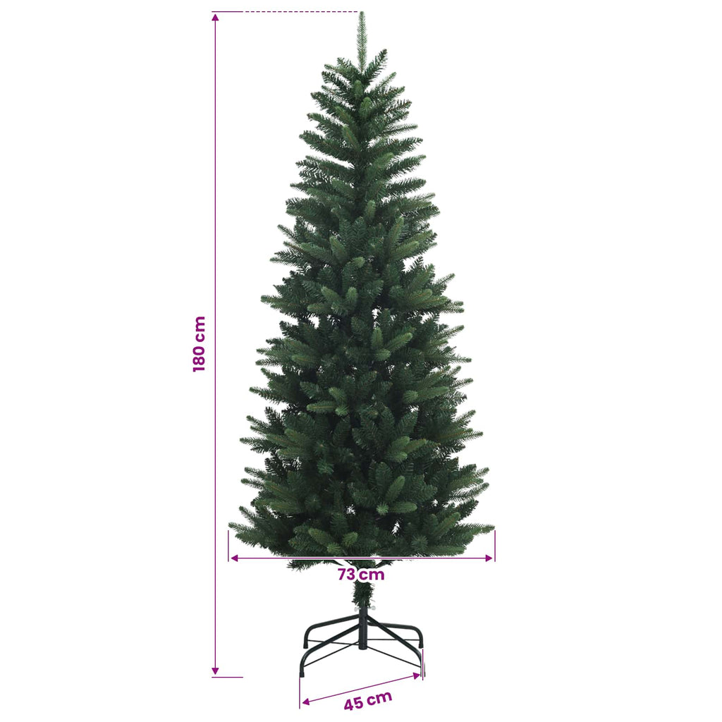 vidaXL Sztuczna choinka z bombkami 180 cm 300 LED Ciepła biel PE i PVC