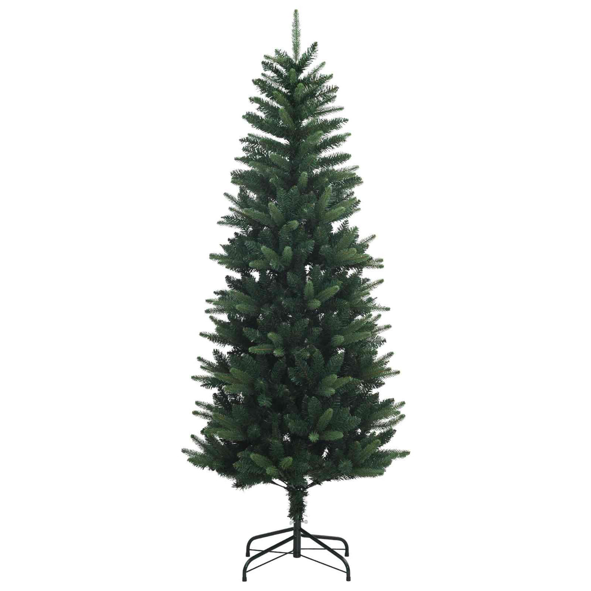 vidaXL Sztuczna choinka z bombkami 210 cm 300 LED Ciepła biel PE i PVC