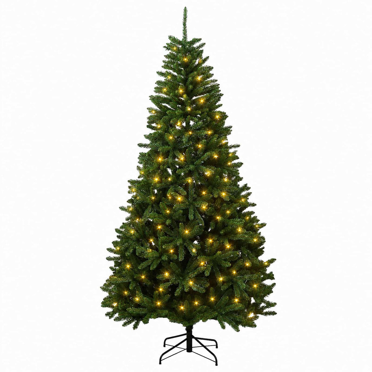 vidaXL Sztuczna choinka z zawiasami 270 cm 600 LED Ciepła biel