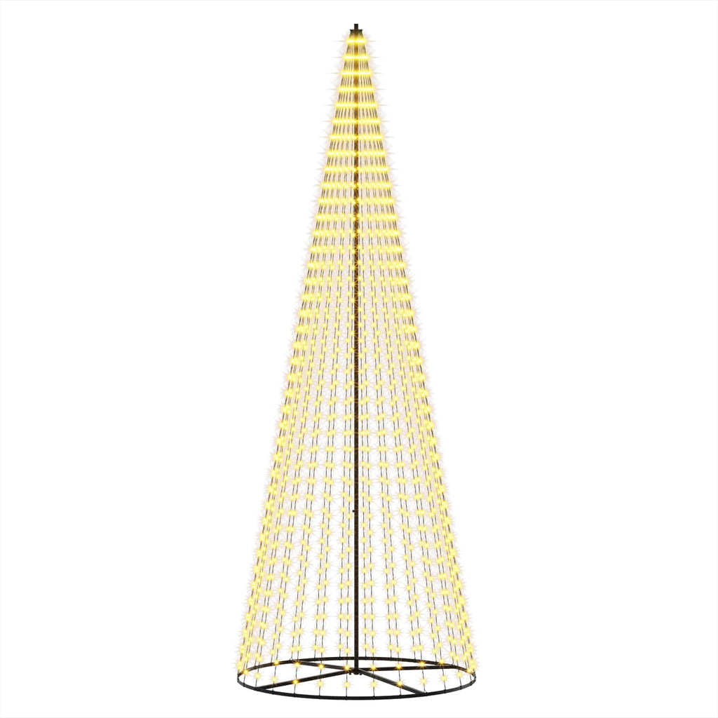vidaXL Choinka świąteczna LED 385 cm 1148 LED Ciepła biel Żelazo