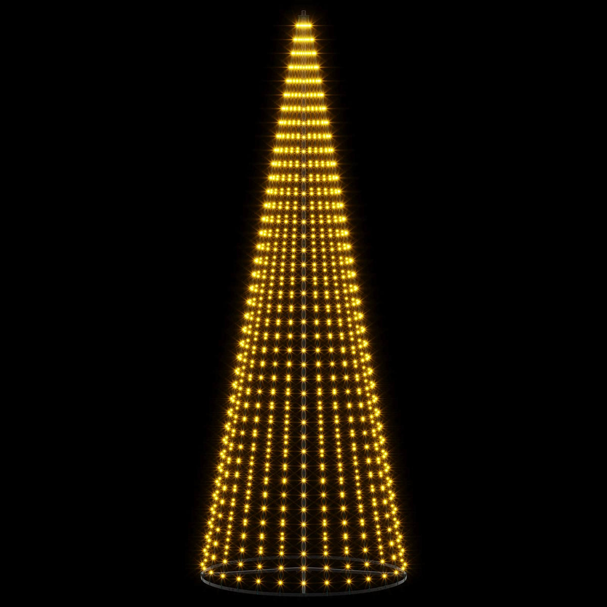 vidaXL Choinka świąteczna LED 385 cm 1148 LED Ciepła biel Żelazo