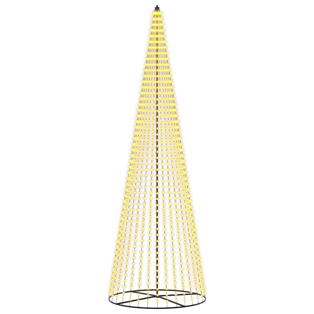 vidaXL Choinka świąteczna LED 485 cm 1632 LED Ciepła biel Żelazo