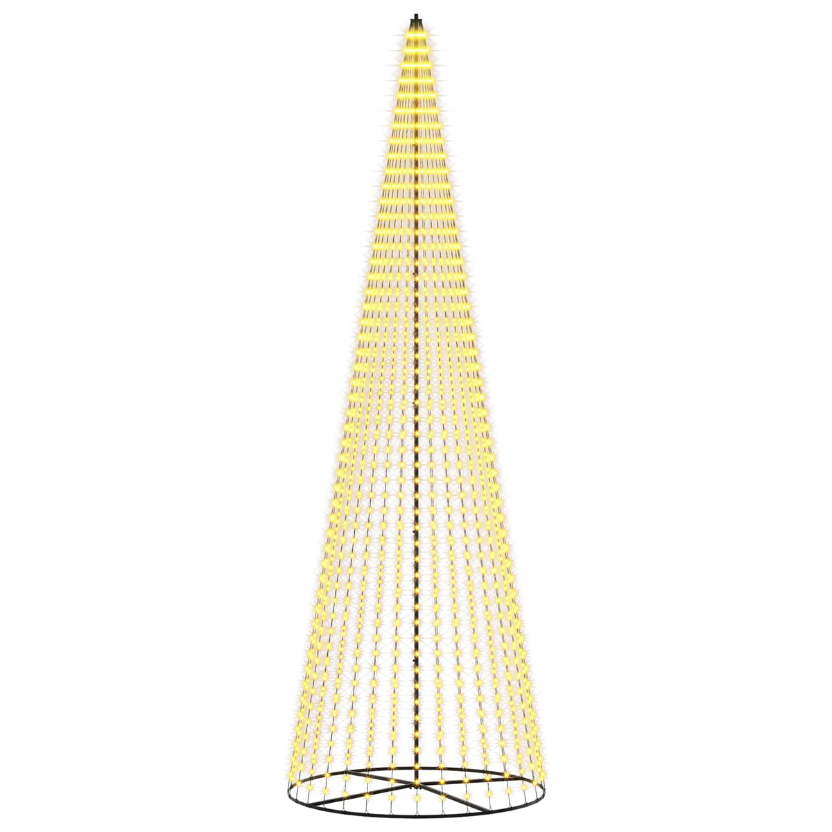vidaXL Choinka świąteczna LED 485 cm 1632 LED Ciepła biel Żelazo