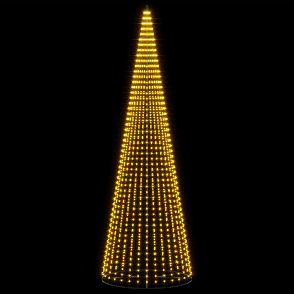 vidaXL Choinka świąteczna LED 485 cm 1632 LED Ciepła biel Żelazo
